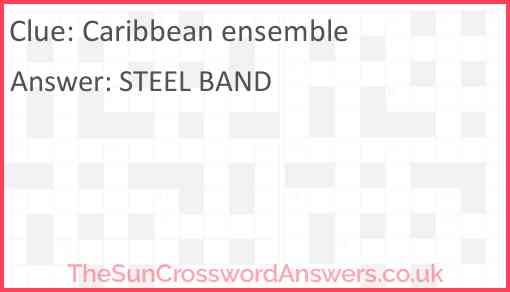 Caribbean ensemble Answer