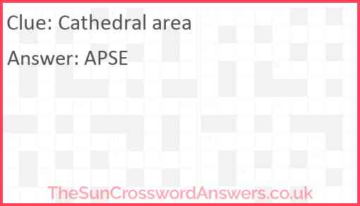 Cathedral area Answer