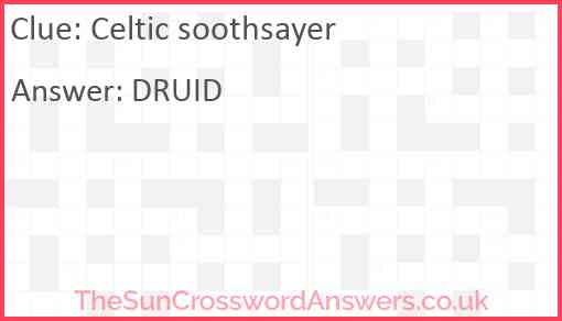 Celtic soothsayer Answer