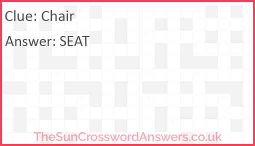 Chair Answer
