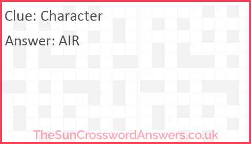 Character Answer