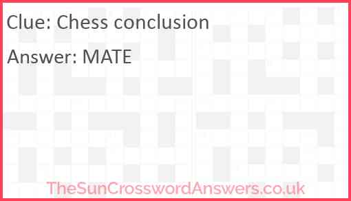 Chess conclusion Answer