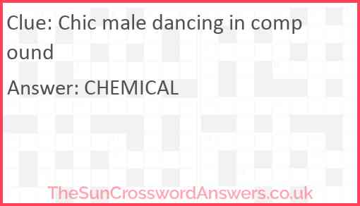 Chic male dancing in compound Answer