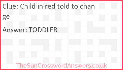 Child in red told to change Answer