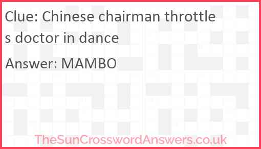 Chinese chairman throttles doctor in dance Answer
