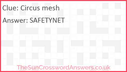 Circus mesh Answer