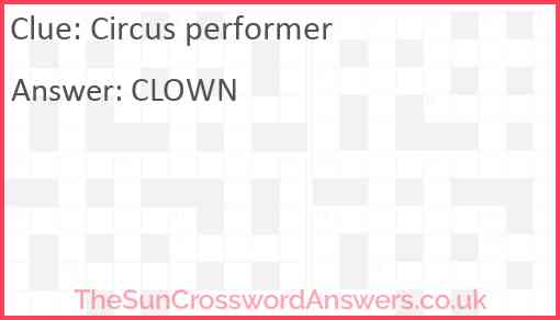 Circus performer Answer