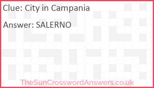 City in Campania Answer