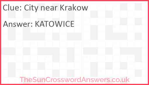 City near Krakow Answer