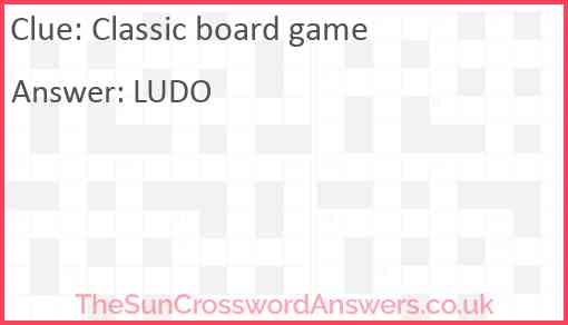 Classic board game Answer