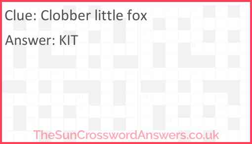 Clobber little fox Answer