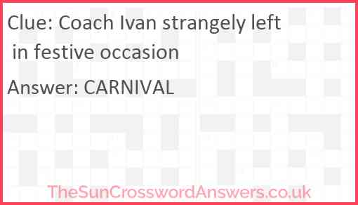 Coach Ivan strangely left in festive occasion Answer