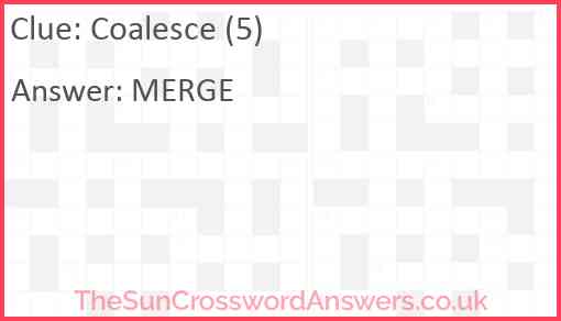 Coalesce (5) Answer