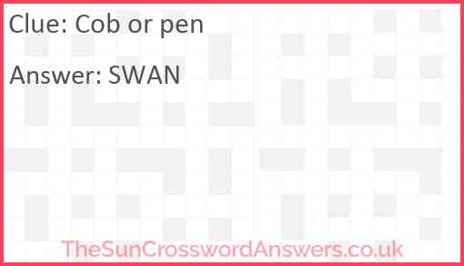 Cob or pen Answer