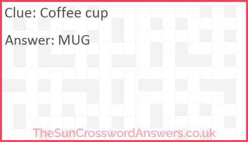 Coffee cup Answer