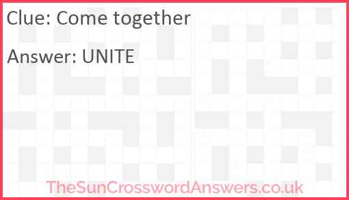 Come together Answer