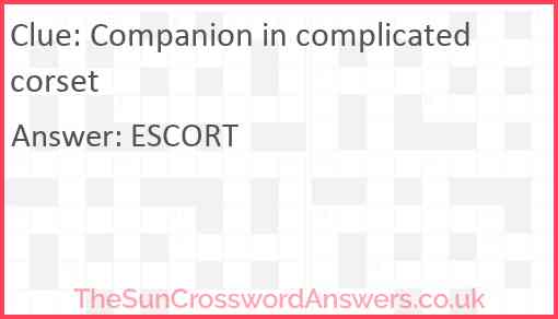 Companion in complicated corset Answer
