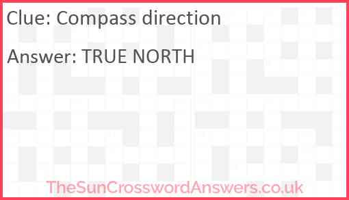 Compass direction Answer