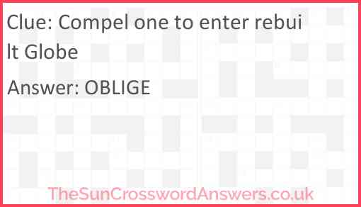 Compel one to enter rebuilt Globe Answer