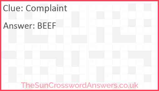 Complaint Answer