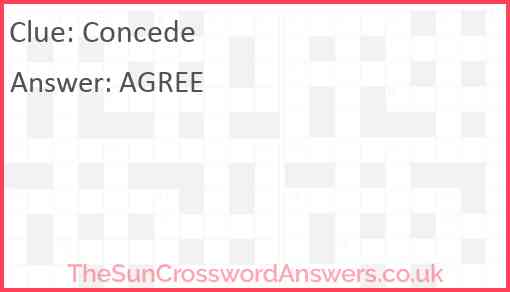 Concede Answer