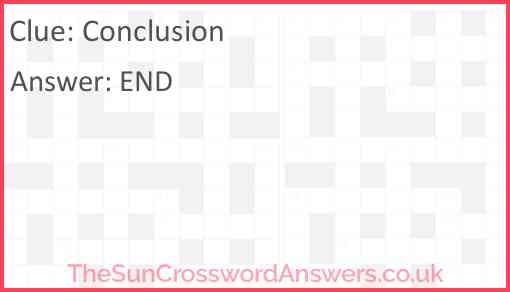 come to a conclusion 6 crossword clue