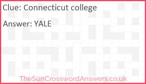 Connecticut college Answer