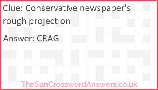 Conservative newspaper's rough projection Answer