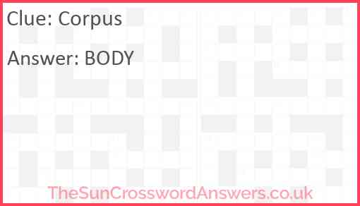Corpus Answer