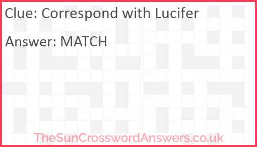 Correspond with Lucifer Answer
