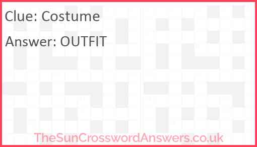 Costume Answer