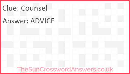 Counsel Answer