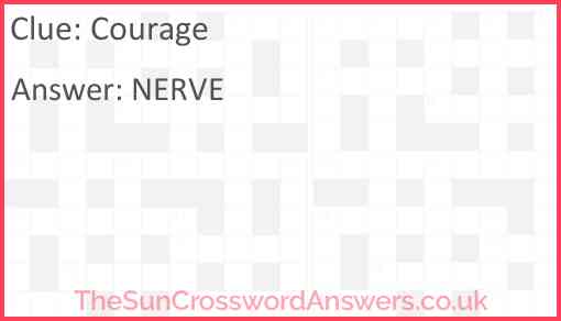 Courage Answer