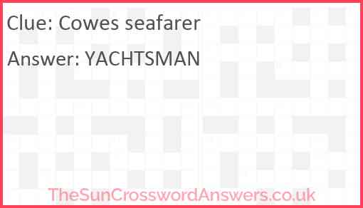 Cowes seafarer Answer