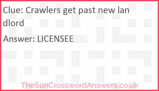 Crawlers get past new landlord Answer