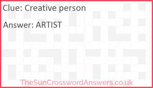 Creative person Answer