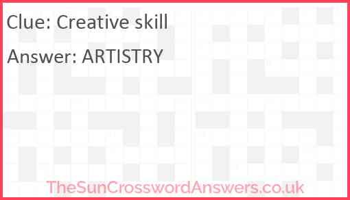 Creative skill Answer