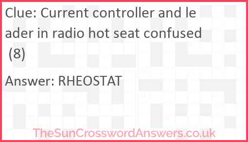 Current controller and leader in radio hot seat confused (8) Answer