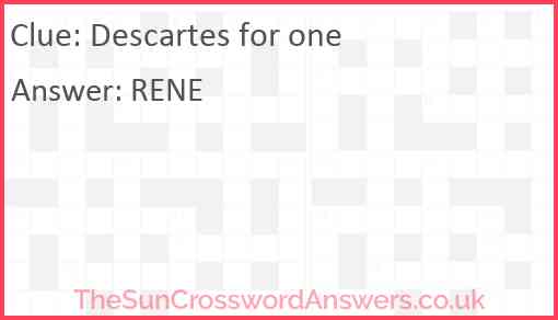 Descartes for one Answer