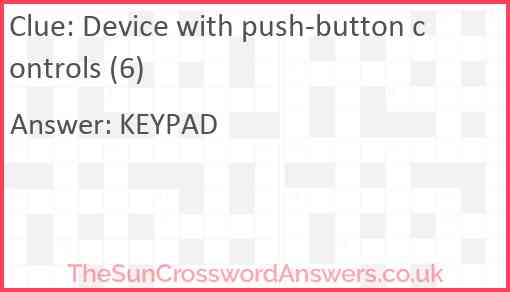 Device with push-button controls (6) Answer