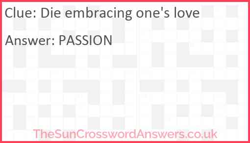 Die embracing one's love Answer