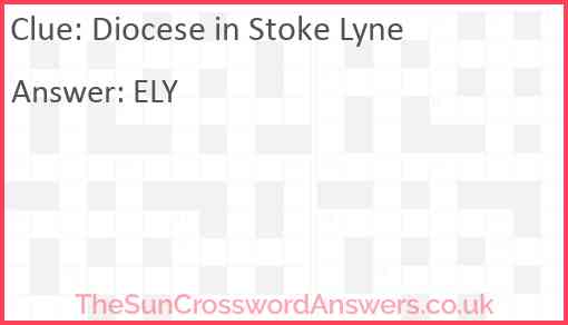 Diocese in Stoke Lyne Answer
