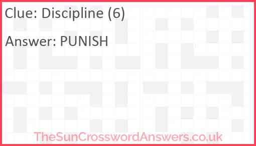 Discipline (6) Answer