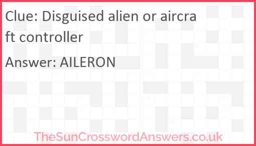 Disguised alien or aircraft controller Answer