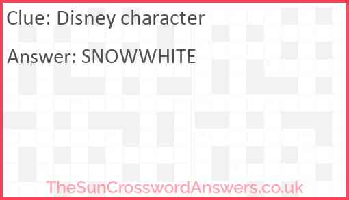 Disney character Answer