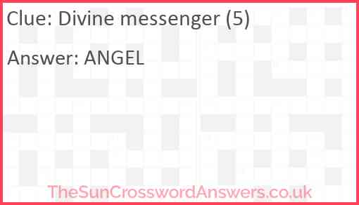 Divine messenger (5) Answer