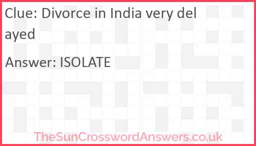 Divorce in India very delayed Answer