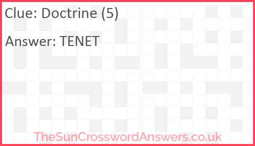 Doctrine (5) Answer