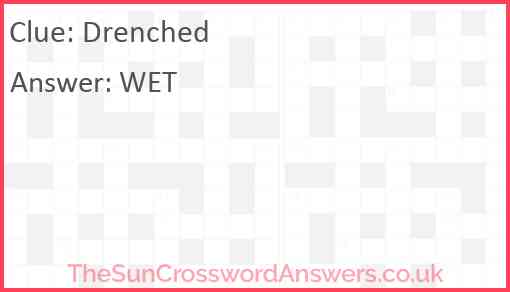 Drenched Answer