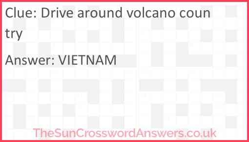 Drive around volcano country Answer